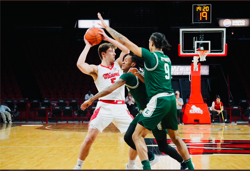 RedHawks Defend Home Court, Defeat EMU 89-80